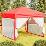 vidaXL Partytent inklapbaar met zijwanden 3x3 m rood, Tuin en Terras, Verzenden, Nieuw