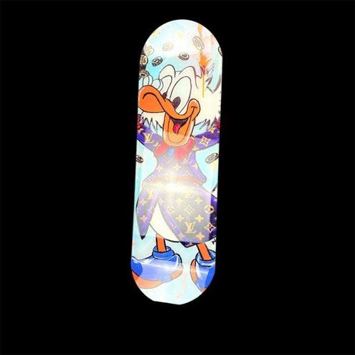Mike Blackarts - LV Dagobert Duck  - Skateboard artwork, Antiek en Kunst, Kunst | Schilderijen | Modern