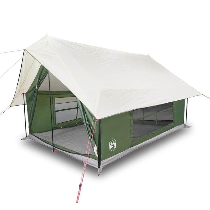 Groene 5-pers Tent | Tweede Kansje 40% | OP = OP, Caravans en Kamperen, Tenten, Nieuw, Verzenden