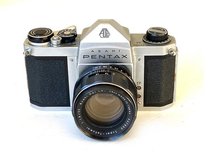 Asahi, Pentax S2 + Super-Takumar 1,8/55mm met Bellows Unit +, Audio, Tv en Foto, Fotocamera's Analoog
