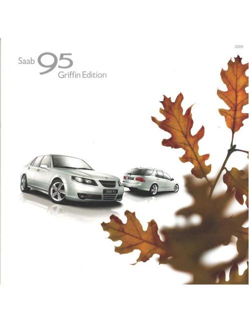 2009 SAAB 9-5 GRIFFIN EDITION BROCHURE DUITS, Livres, Autos | Brochures & Magazines, Enlèvement ou Envoi