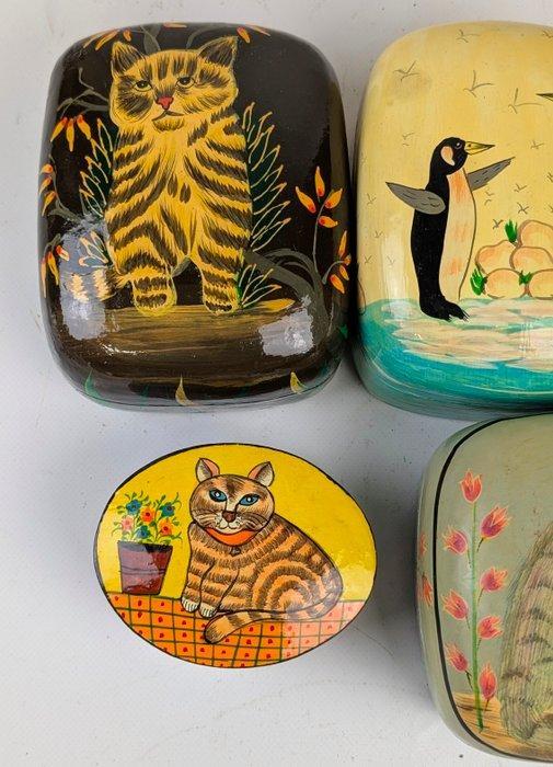 Sieradendoos (5) - make up box / juwelenbox - papier-maché -, Antiquités & Art, Art | Art non-occidental