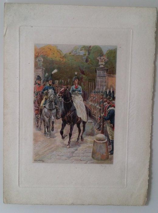 Eugen Devisy (1866-1936) - Journée dIéna et Campagne de, Antiek en Kunst, Antiek | Overige Antiek