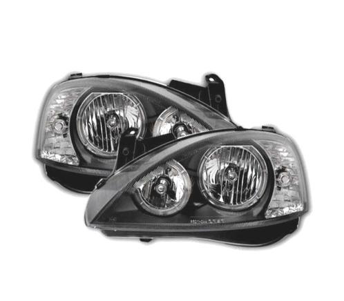 PHARES POUR OPEL CORSA C 00-06 ANGEL EYES FOND NOIR H7-H7, Auto-onderdelen, Verlichting, Verzenden