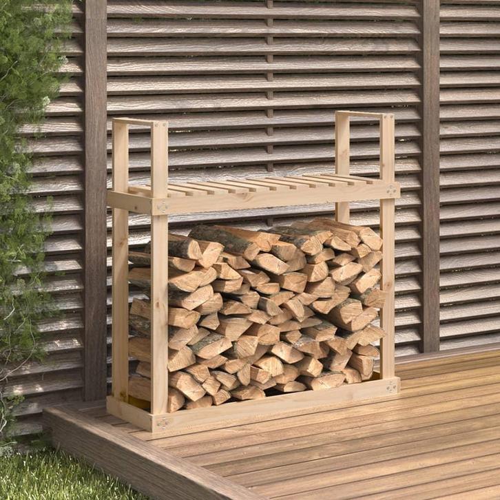 vidaXL Haardhoutrek 110x35x108,5 cm massief grenenhout, Tuin en Terras, Overige Tuin en Terras, Nieuw, Verzenden