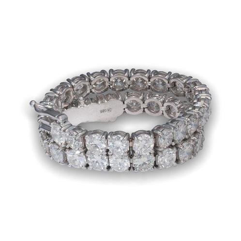 Zonder Minimumprijs - Armband - 14 karaat Witgoud - 9.23ct., Handtassen en Accessoires, Armbanden