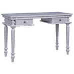 vidaXL Bureau 115x50x78 cm massief mahoniehout, Huis en Inrichting, Verzenden, Nieuw