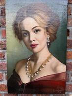 A. Jordens (1935) - Mooie jonge vrouw met parels