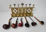 Arts and Crafts - vuur verguld brons - pijpenrek - Étagère -