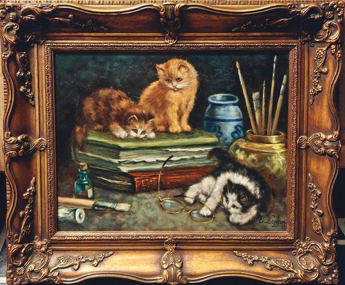 Hollandse School (XX), naar Charles van den Eycken -, Antiek en Kunst, Kunst | Schilderijen | Klassiek