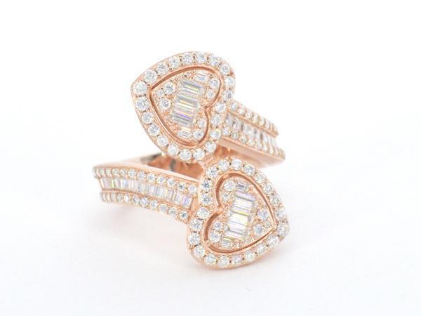 Veiling - Emerald hart design ring, Handtassen en Accessoires, Ringen