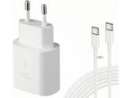 Veiling - LeHuiTo 25 W snellader USB C met 2 m oplaadkabel, Gebruikt