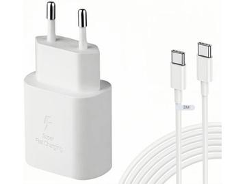 Veiling - LeHuiTo 25 W snellader USB C met 2 m oplaadkabel
