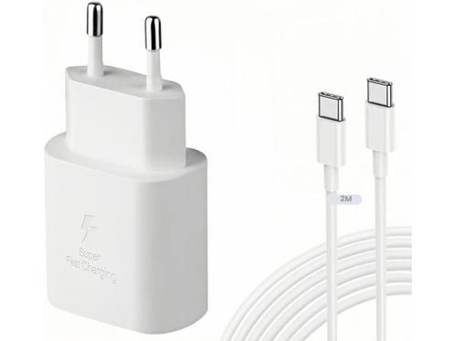 Veiling - LeHuiTo 25 W snellader USB C met 2 m oplaadkabel, Telecommunicatie, Mobiele telefoons | Telefoon-opladers, Gebruikt