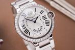 Cartier - Ballon Bleu Two Timezone Diamond Bezel - W6920011, Nieuw