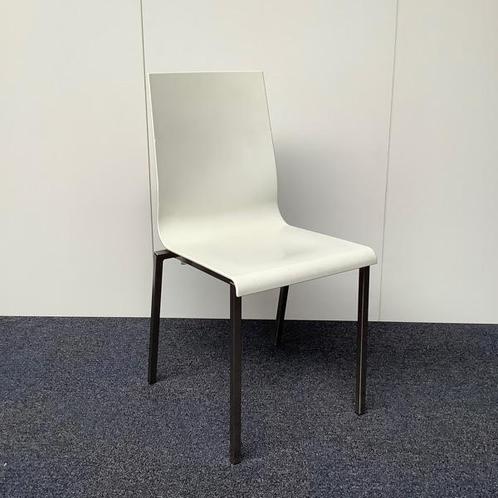 Pedrali Kuadra 1101 stoel - stapelstoel - wit/metaal, Maison & Meubles, Chaises