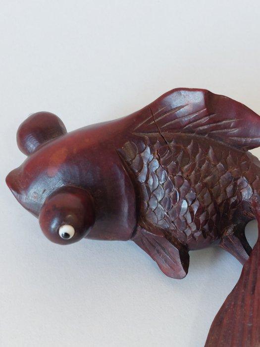 Decoratief ornament (3) - China - Drie exotische vissen, Antiek en Kunst, Curiosa en Brocante