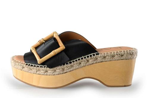 Kanna Slippers in maat 39 Zwart | 5% extra korting, Kleding | Dames, Schoenen, Zwart, Zo goed als nieuw, Slippers, Verzenden