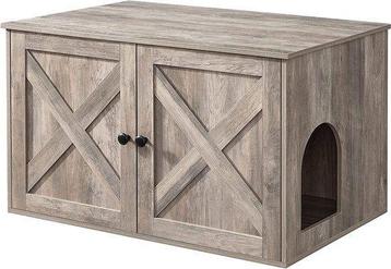 MaxxPet Houten kattenhuis  bench kattenbak 80x53x50cm, Ophalen of Verzenden