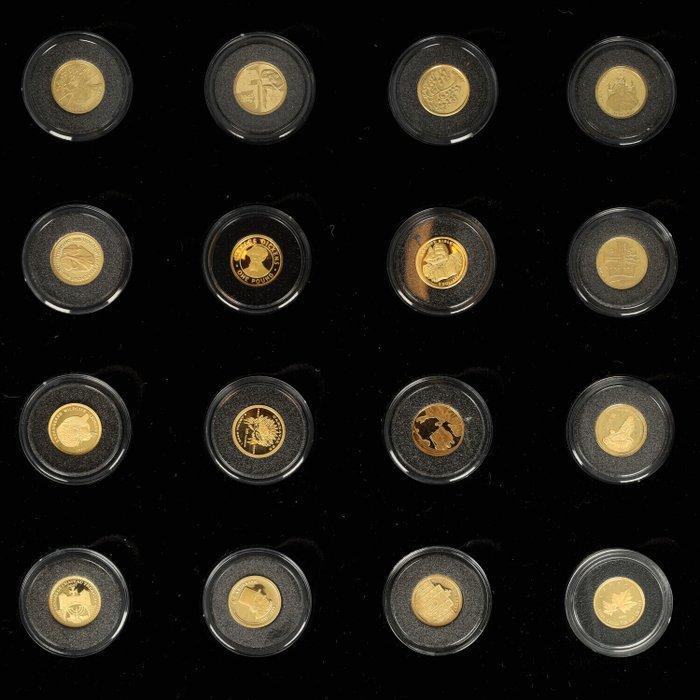 monde. Kleinste Gouden Munten, Postzegels en Munten, Munten | Europa | Niet-Euromunten