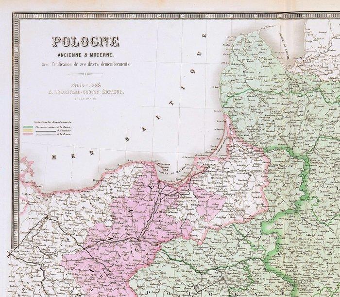 Europa - Polen, Letland, Estland, Litouwen, Wit-Rusland;, Boeken, Atlassen en Landkaarten