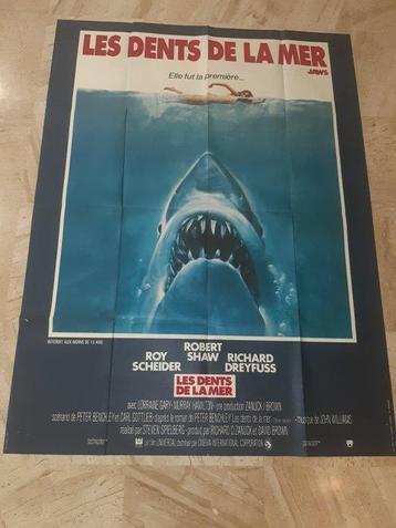 Lalande - Courbet - Jaws - Affiche de cinéma Les Dents de la beschikbaar voor biedingen