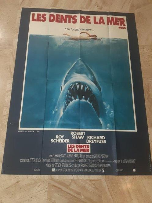 Lalande - Courbet - Jaws - Affiche de cinéma Les Dents de la, Verzamelen, Film en Tv