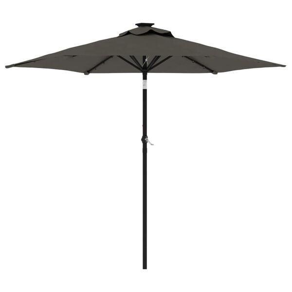 Stalen Parasol 225cm | OP = OP | Schaduwdeal, Tuin en Terras, Parasols, 2 tot 3 meter, Kantelbaar, Nieuw, Stokparasol, Verzenden
