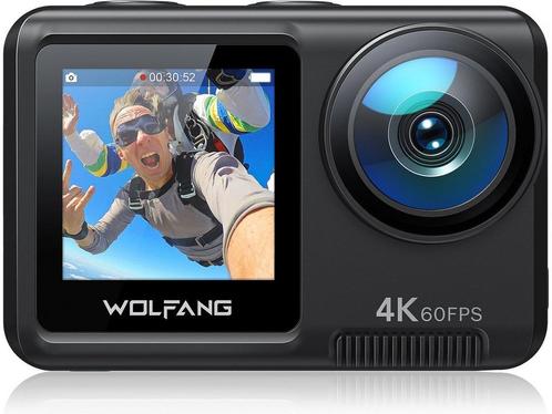WOLFANG GA420 - Action Camera 4K 60FPS 24MP - Onderwater tot, Huis en Inrichting, Woonaccessoires | Overige, Nieuw, Verzenden
