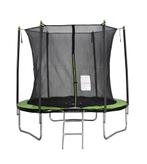 Trampoline rond 2.44m | Groen/Zwart | OP=OP!, Tuin en Terras, Ophalen of Verzenden, Nieuw