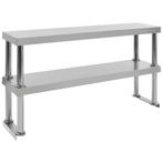 vidaXL Verhoging voor werktafel 2-laags 120x30x65 cm, Verzenden