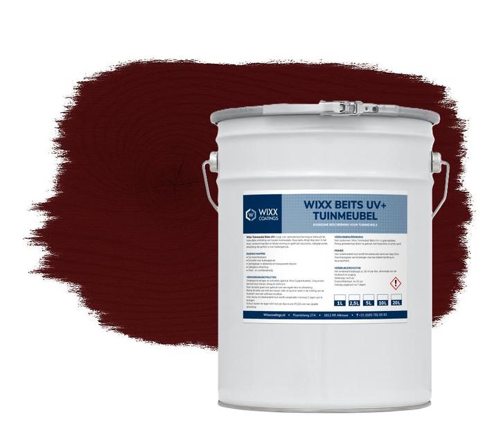 Wixx Tuinmeubelbeits UV+ Mahonie 20L, Doe-het-zelf en Bouw, Verf, Beits en Lak, Nieuw, Verzenden