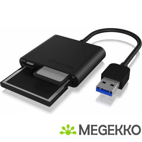 ICY BOX Kaartlezer USB 3.0 Zwart, Informatique & Logiciels, Cartes réseau, Envoi