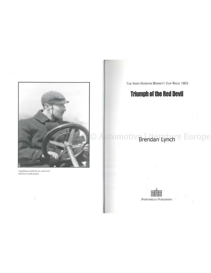 TRIUMP OF THE RED DEVIL, THE IRISH GORDON BENNETT CUP RACE, Boeken, Auto's | Boeken