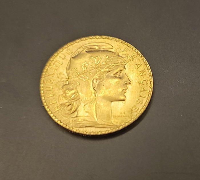 Frankrijk. 20 Francs 1907 Marianne, Timbres & Monnaies, Monnaies | Europe | Monnaies non-euro