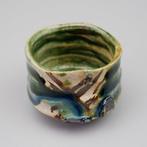 Oribe Sake Cup by Fukushima Kazuhiro – Sculptural Oribe