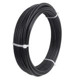 Fitness Staalkabel 4,5mm 100 meter zwart, Tuin en Terras, Verzenden, Nieuw