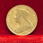 8 gram - Goud .916 - Sovereign Victoria - Gemunte reep