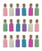 Set van 18 mini flesjes met decozand (type 2), Verzenden