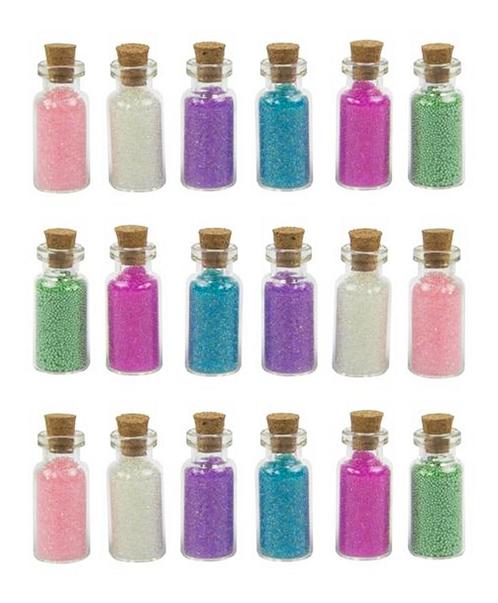 Set van 18 mini flesjes met decozand (type 2), Doe-het-zelf en Bouw, Gereedschap | Overige machines, Nieuw, Verzenden
