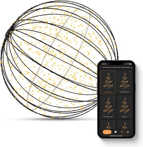 Tweedekans | FlinQ Lichtbol Kerstverlichting Buiten - 60 CM, Tuin en Terras, Buitenverlichting, Ophalen of Verzenden