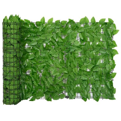 vidaXL Balkonscherm met groene bladeren 500x75 cm, Jardin & Terrasse, Parasols, Envoi
