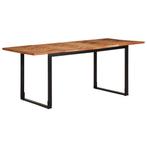 vidaXL Eettafel 180x90x75 cm massief acaciahout, Huis en Inrichting, Tafels | Eettafels, Verzenden, Nieuw