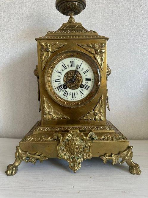 Pendule de cheminée - Antique - Bronze doré - 1850-1900, Antiek en Kunst, Antiek | Klokken
