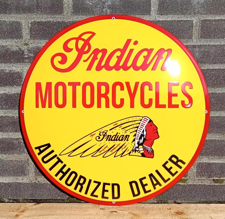 Indian motocycle authorized dealer, Verzamelen, Merken en Reclamevoorwerpen, Verzenden