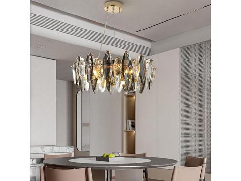 Kroonluchter Woonkamer Keuken Modern Gouden Kristal, Huis en Inrichting, Woonaccessoires | Overige, Zo goed als nieuw, Verzenden