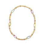 Halsketting - 18 karaat Geel goud - 28.50ct. tw. Topaas -, Handtassen en Accessoires, Nieuw