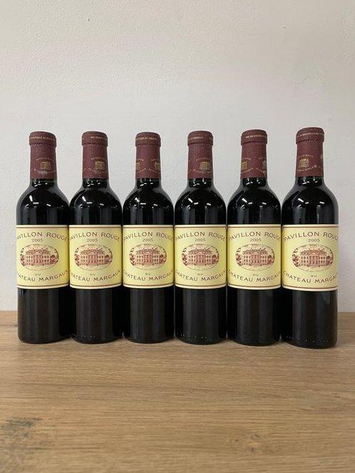 2005 Chateau Margaux, Pavillon Rouge - Bordeaux - 6 Demi, Verzamelen, Wijnen