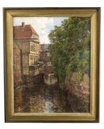 Carl Cowen Schirm (1852-1928) - Ansicht aus Stade, Antiek en Kunst