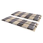 vidaXL Lattenbodems 2 st met 42 latten 7 zones 90x200 cm, Verzenden, Nieuw